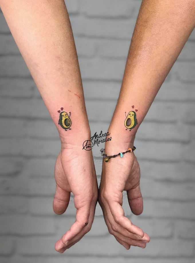 Love Avocado Tattoo