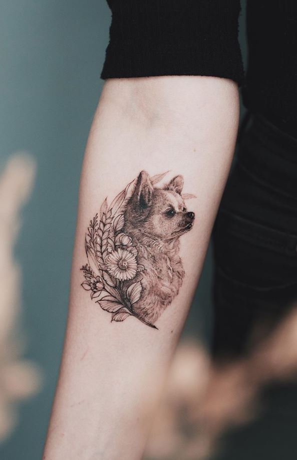 My dog tattoos by Nicki  Vessel Tattoo in San Diego CA  rtattoo