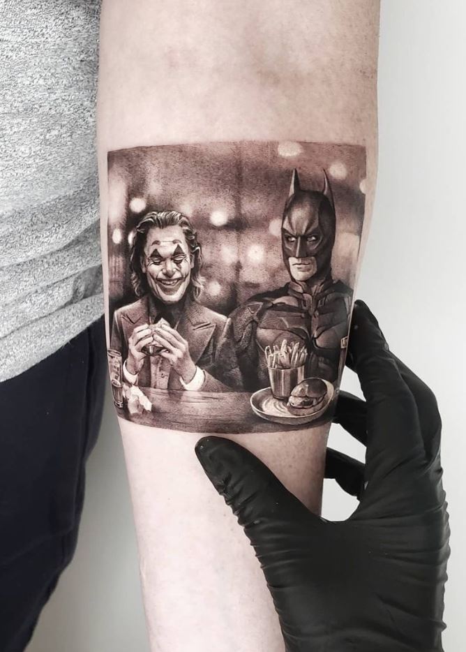 One of the Best Batman and Joker Tattoos Ever pic  Global Geek News