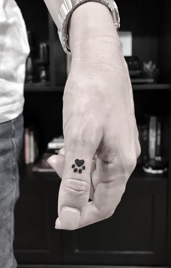 Paw filled in individually | 2 Week Temporary Tattoo | inkster – Inkster