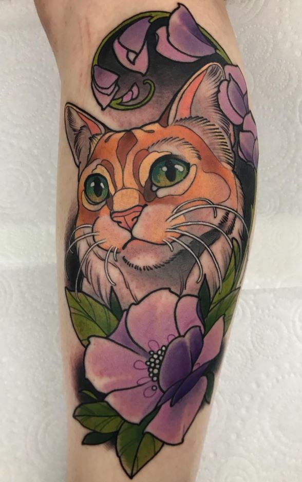 Marvelous Cat Tattoo